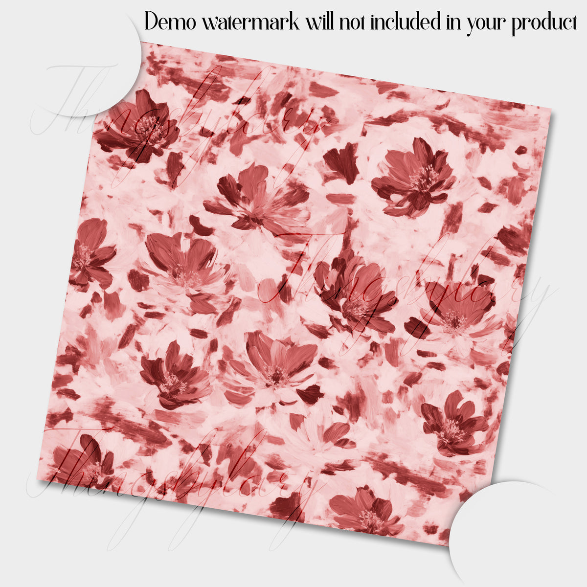 100 Seamless Oil Painting Flowers Digital Papers – ThingsbyLary