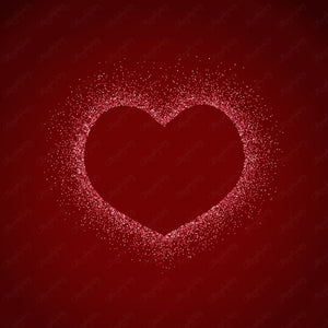 100 Glitter Particle Heart Frames PNG