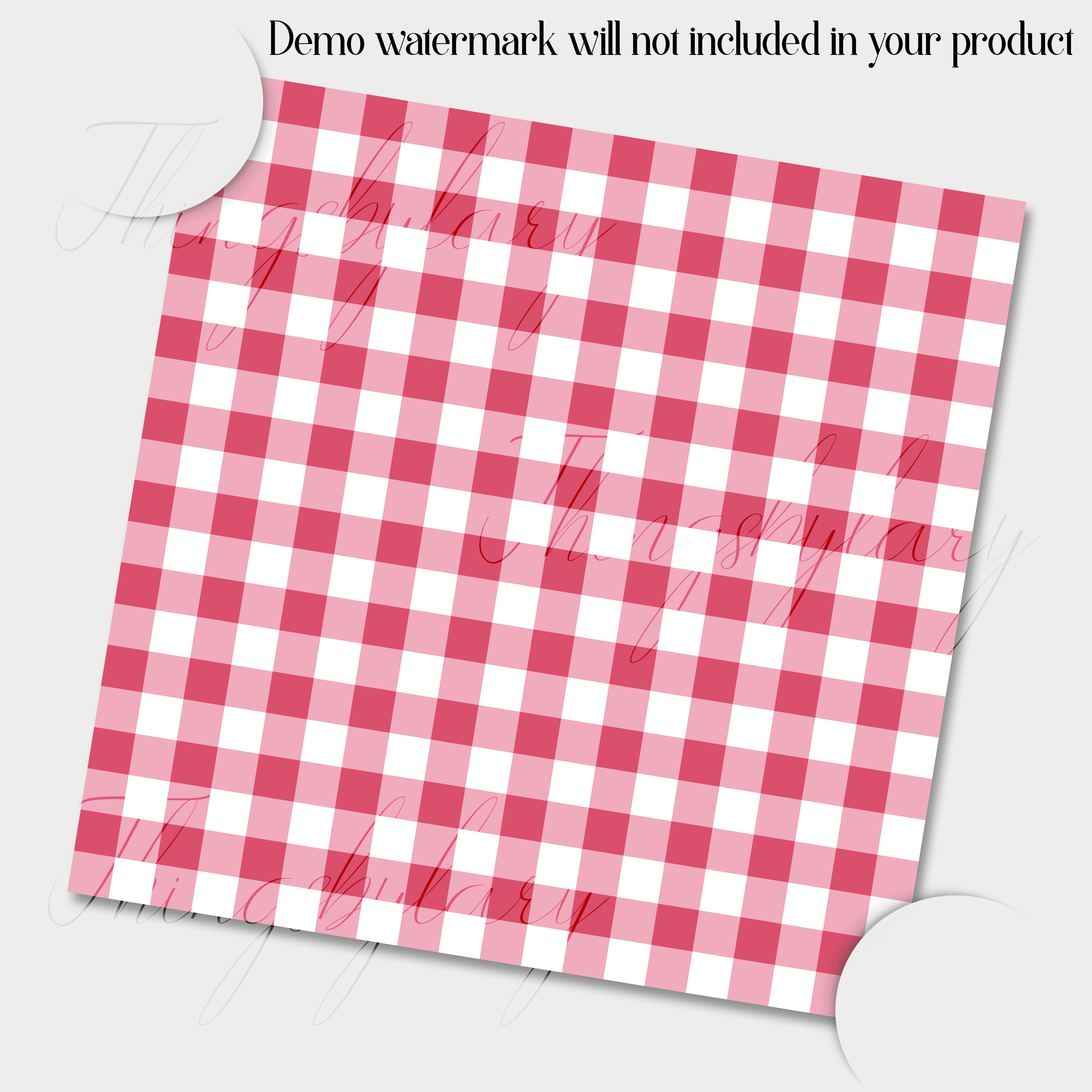 100 Seamless Basic Solid Gingham Digital Papers