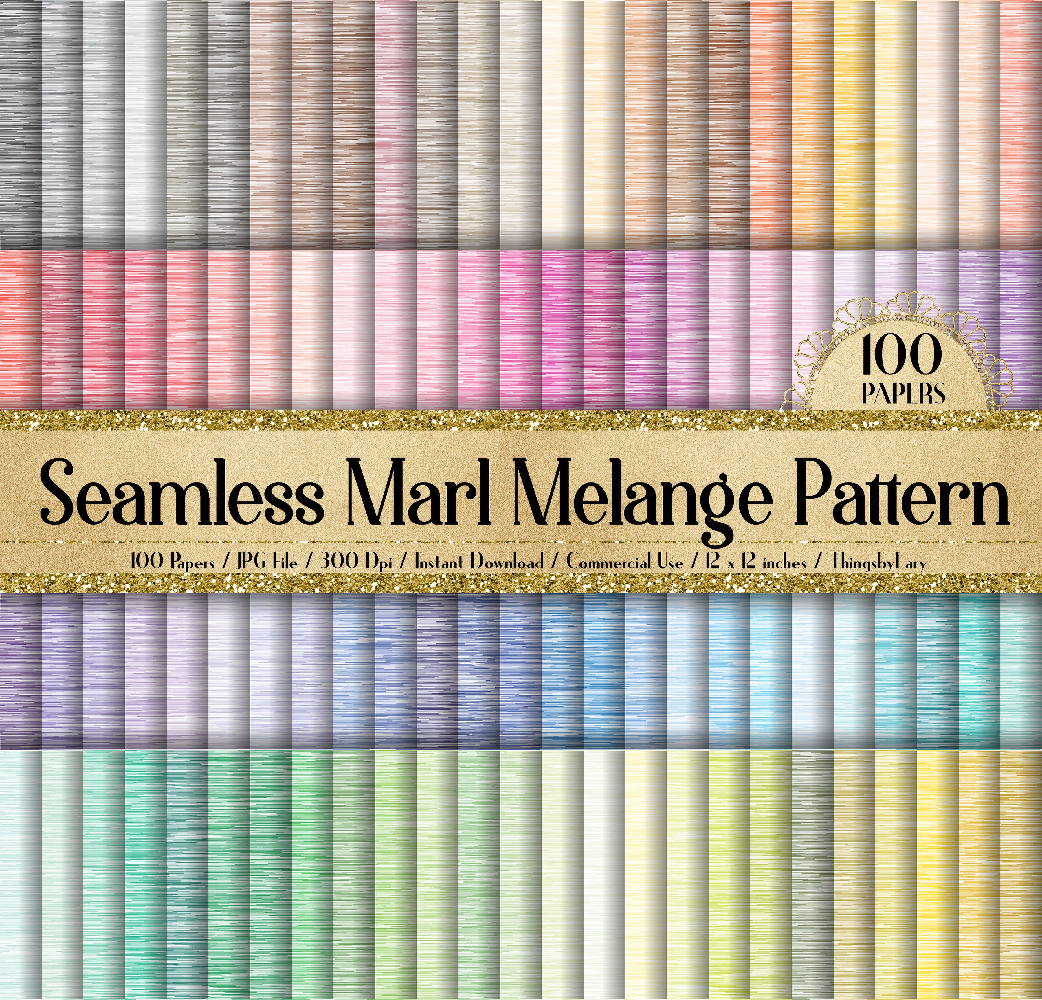 100 Seamless Marl Melange Faux Velvet Digital Papers