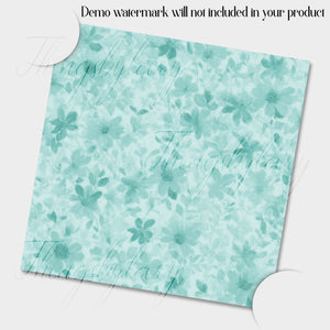 100 Seamless Shabby Chic Floral Fabric Digital Papers