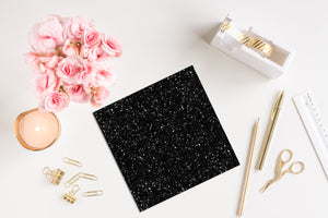 16 Seamless Black Glitter Digital Papers