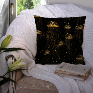 16 Seamless Black and Gold Magic Jellyfish Digital Papers