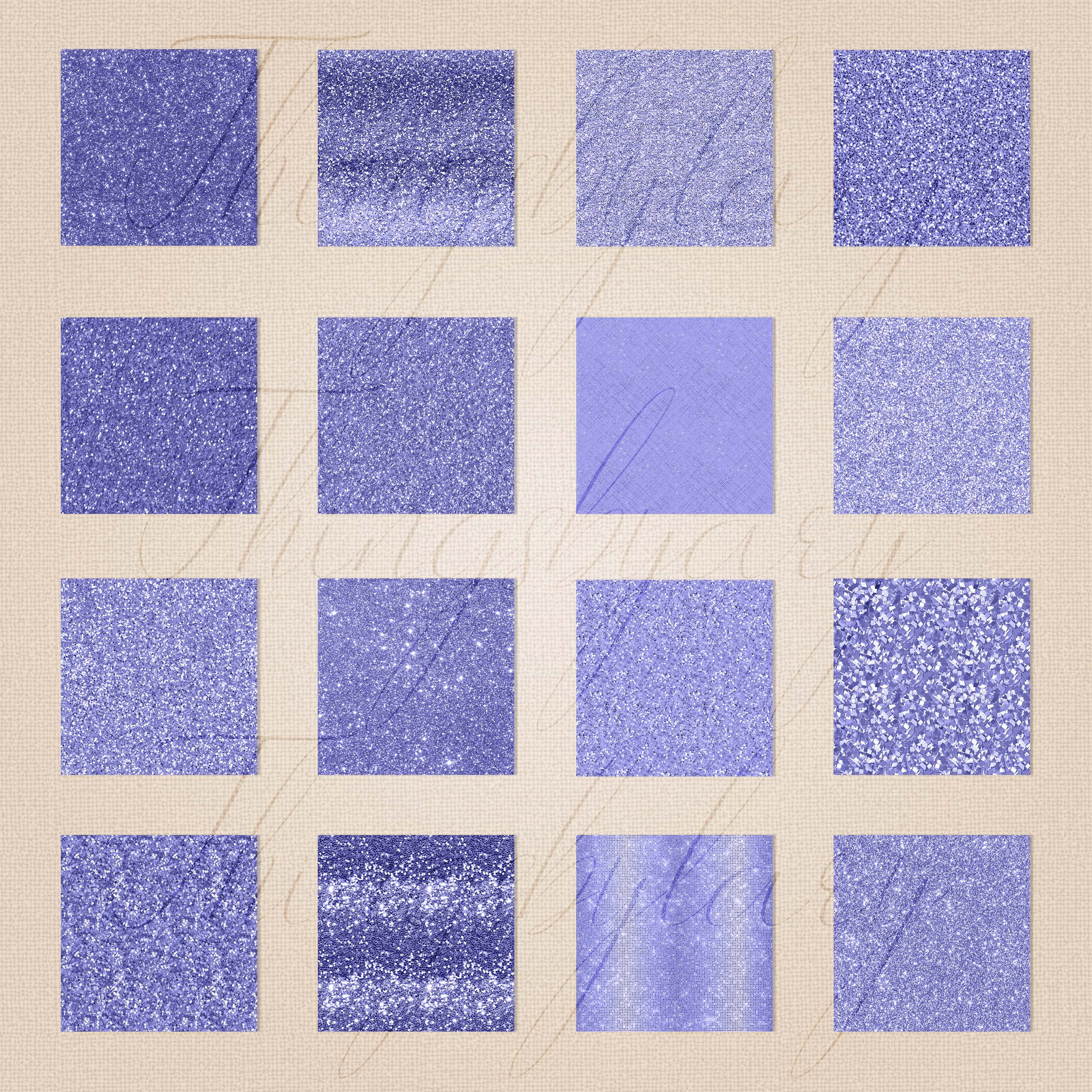 16 Seamless Lavender Glitter Digital Papers