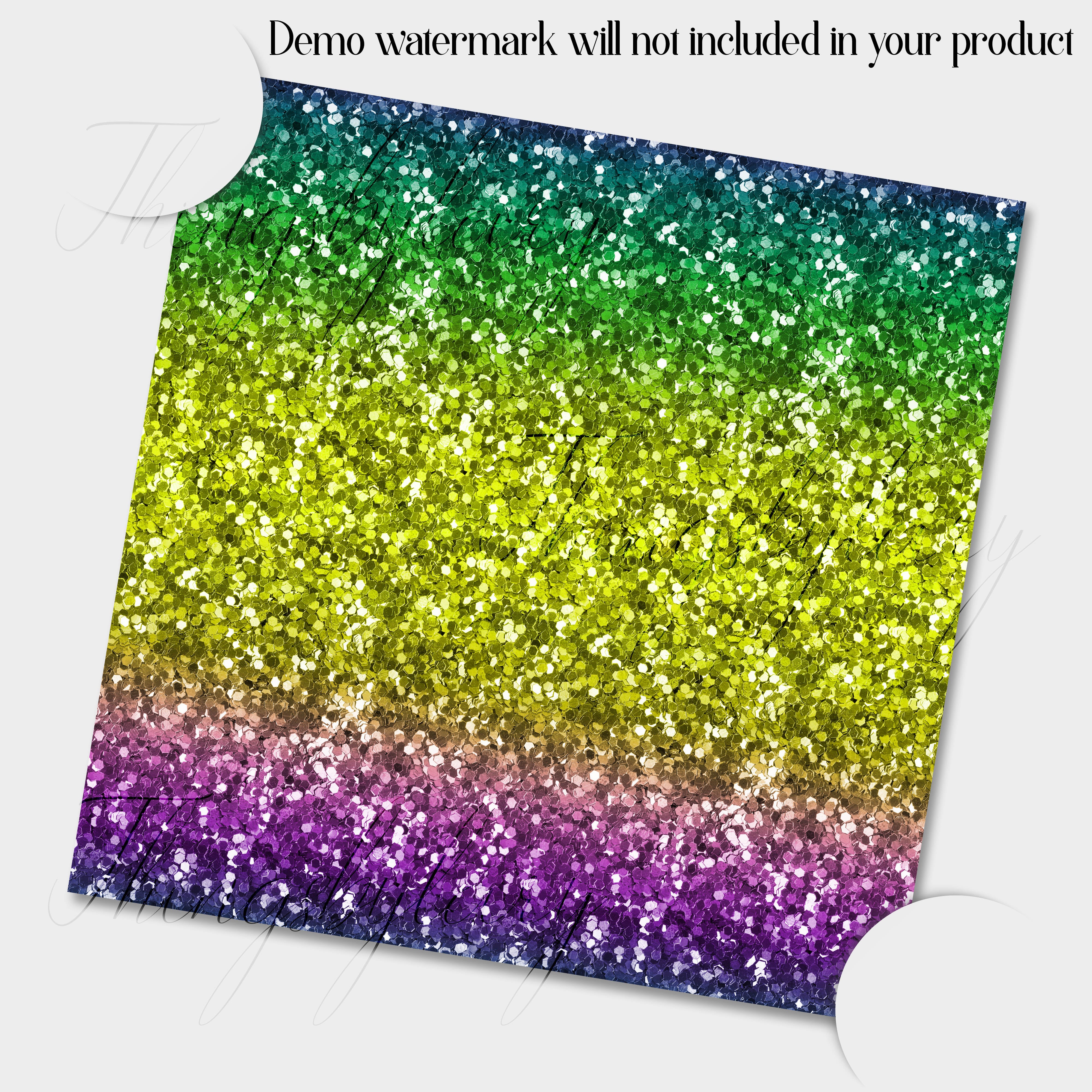 16 Seamless Ombre Mardi Gras Brazilian Carnival Glitter Digital Papers