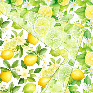 16 Seamless Watercolor Lime Lemon Citrus Digital Papers