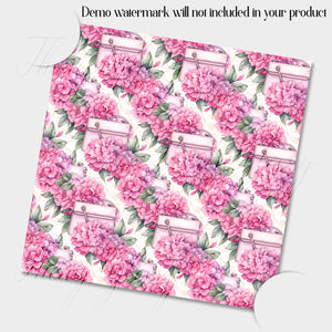 16 Seamless Watercolor Luxury High-end Fashion and Peonies Digital Papers