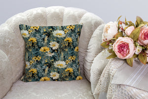 16 Seamless Watercolor Vintage Emerald Floral Digital Papers