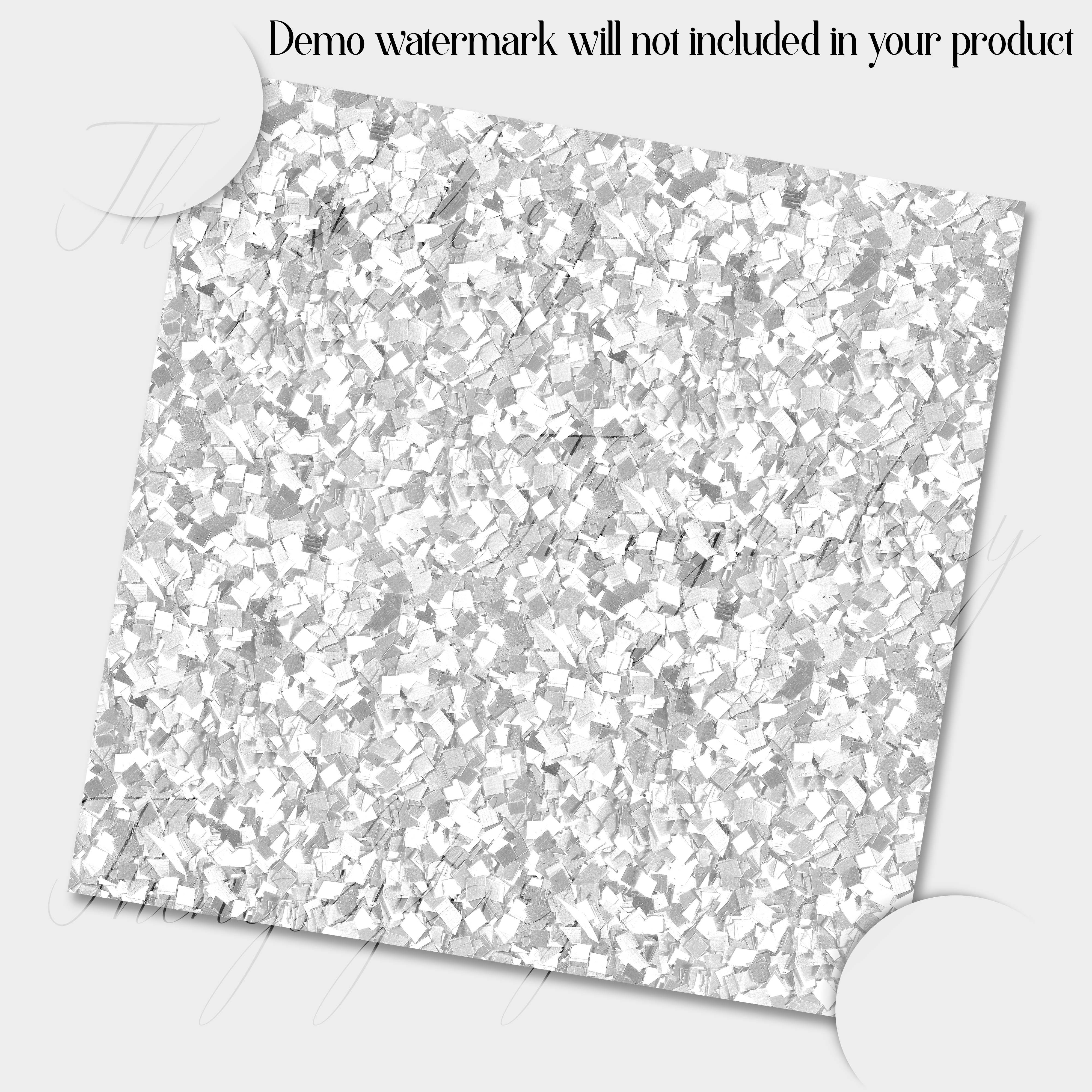 16 Seamless White Glitter Silver Glitter Winter Glitter Digital Papers