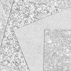 16 Seamless White Glitter Silver Glitter Winter Glitter Digital Papers