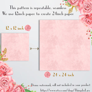 18 Seamless Rosegold Watercolor Digital Papers