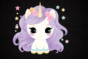 20 Cute Kawaii Unicorn PNG Transparent Background Clip Arts