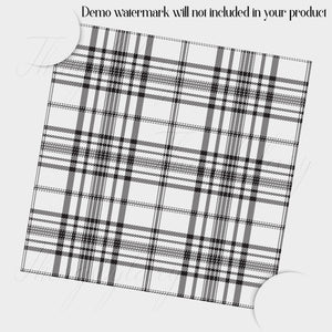 20 Seamless Black and White Plaid Overlays PNG Images