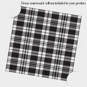 20 Seamless Black and White Plaid Overlays PNG Images