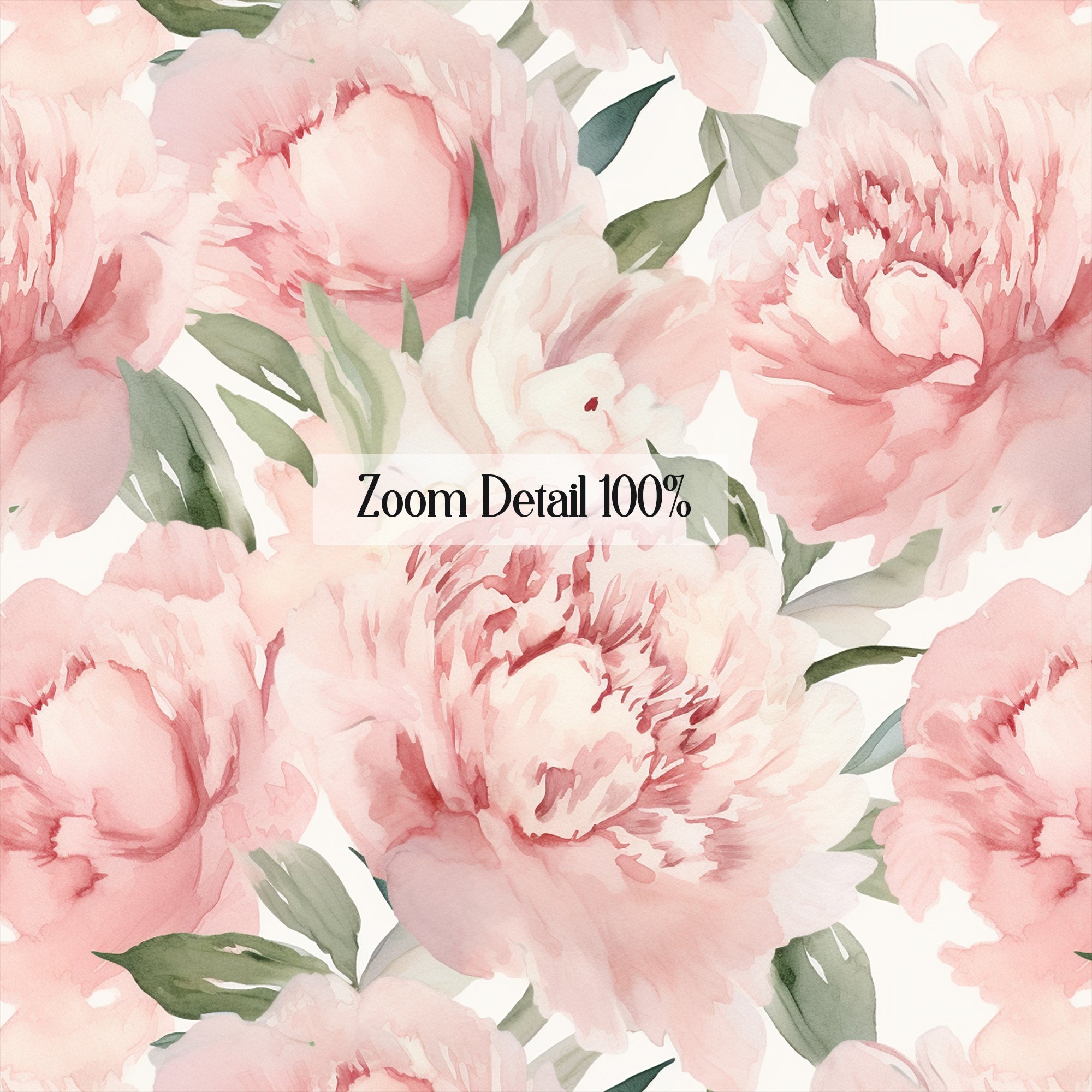 20 Seamless Watercolor Pink Peony Flowers Digital Papers