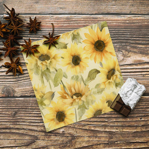 20 Seamless Watercolor Sunflowers Rustic Sunflowers Papers