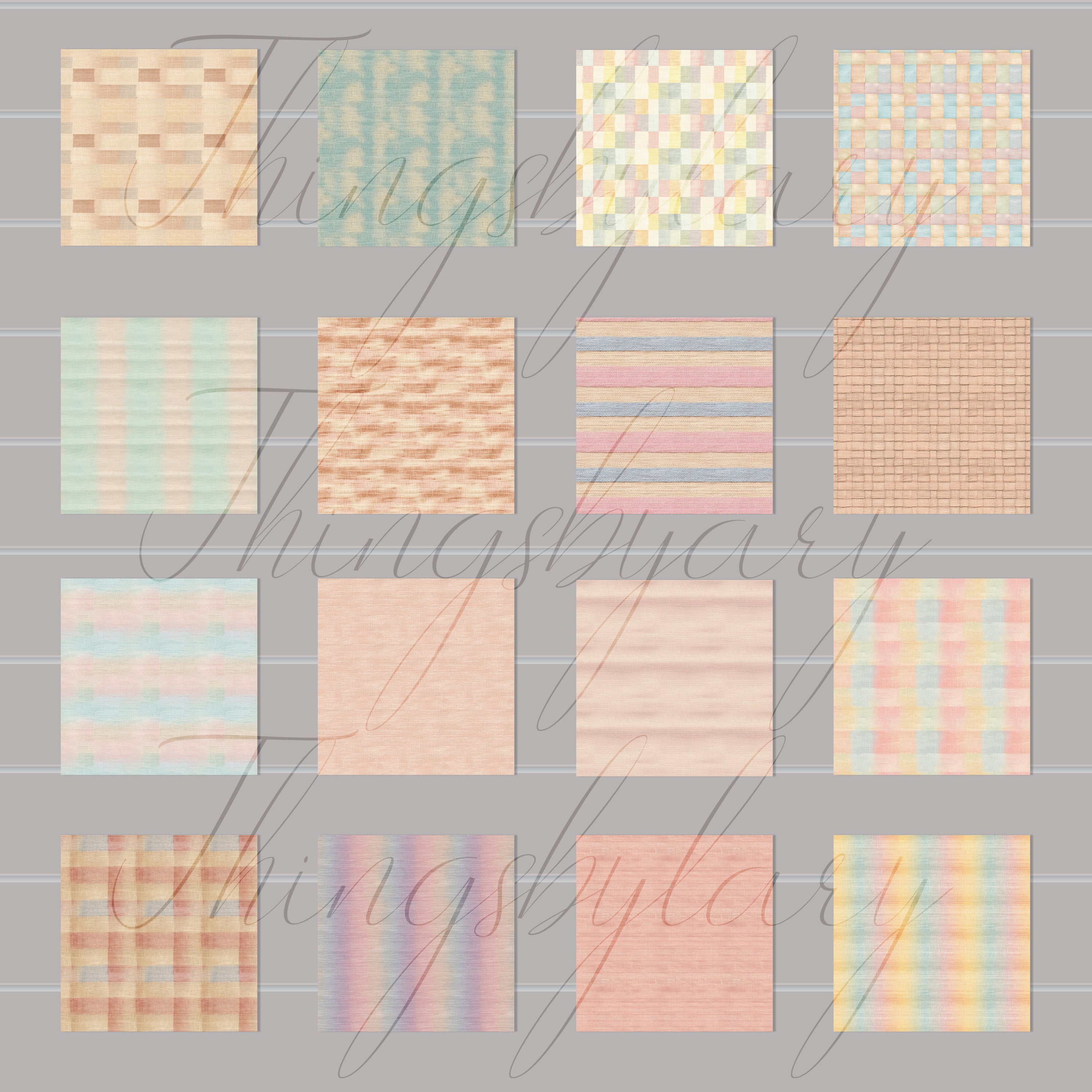 30 Seamless Color Realistic Burlap Digital Papers