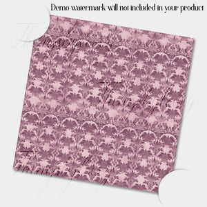 30 Seamless Vintage Mauve Faded Damask Digtal Papers