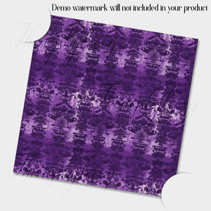 30 Seamless Vintage Purple Halloween Faded Embossed Damask Digtal Papers