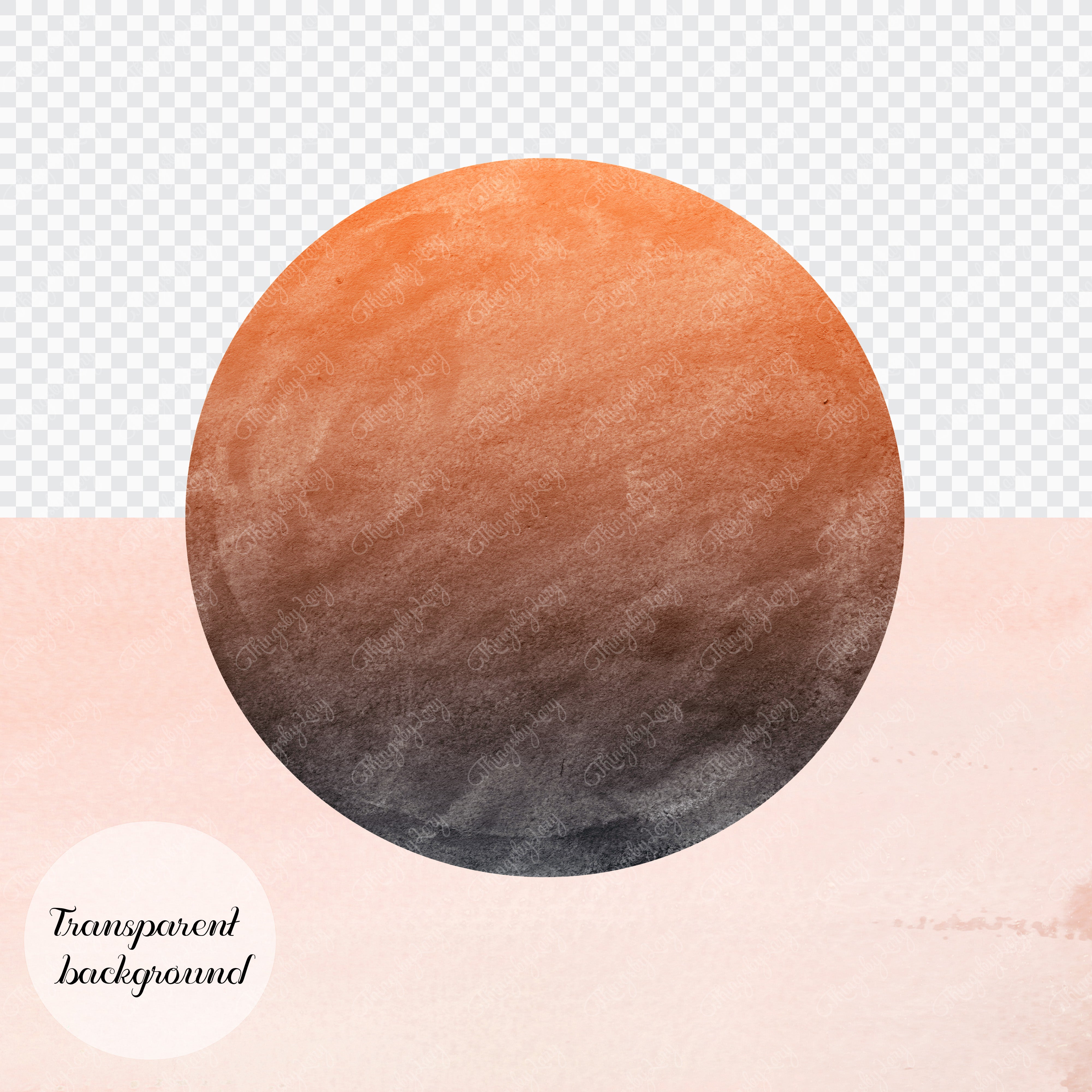 30 Ombre Gradient Blend Two Tone Color Circle Frames PNG