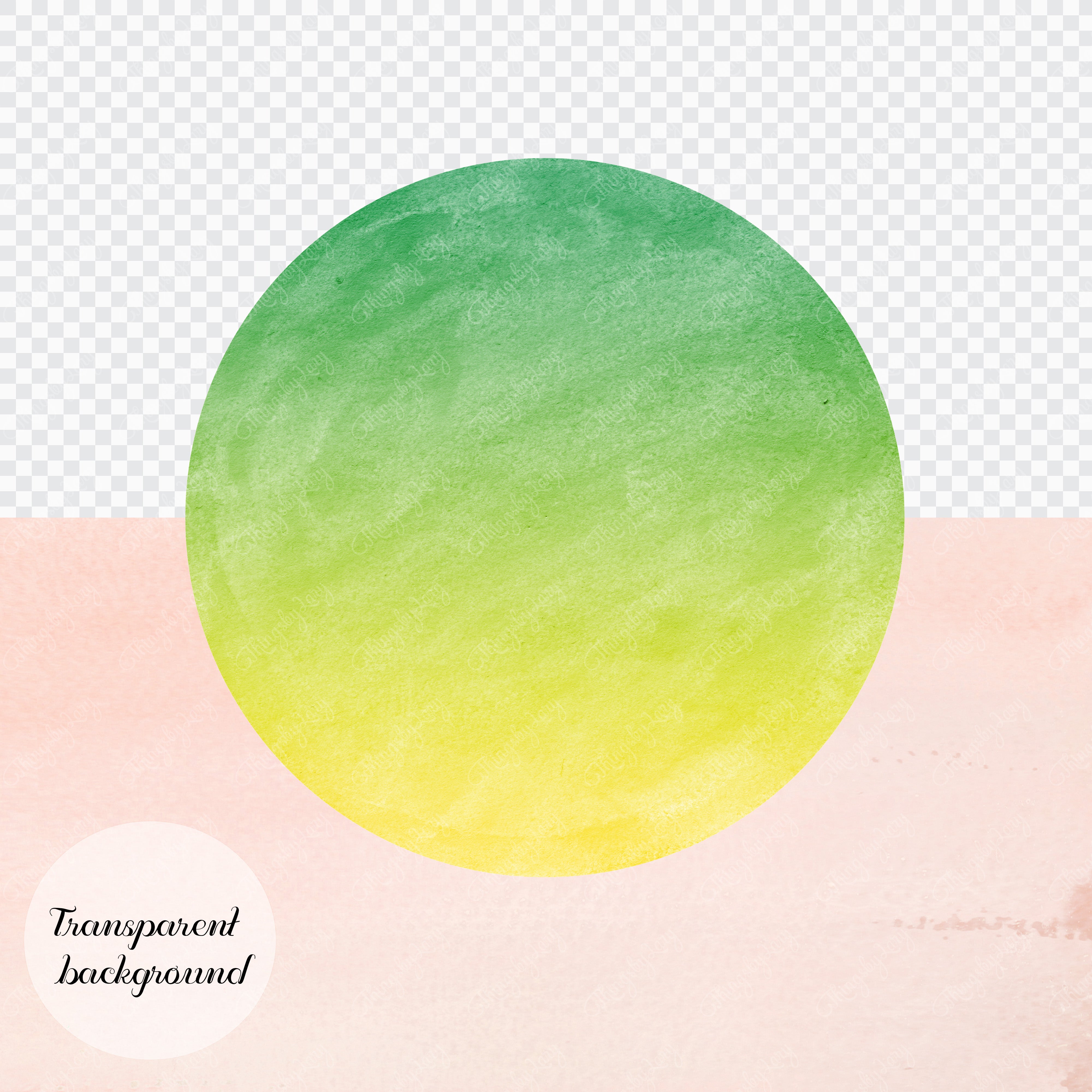 30 Ombre Gradient Blend Two Tone Color Circle Frames PNG