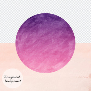 30 Ombre Gradient Blend Two Tone Color Circle Frames PNG