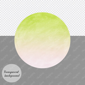 30 Ombre Gradient Blend Two Tone Color Circle Frames PNG