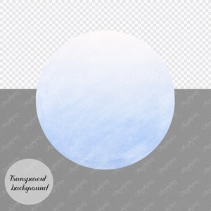 30 Ombre Gradient Blend Two Tone Color Circle Frames PNG