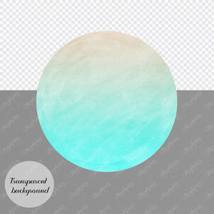 30 Ombre Gradient Blend Two Tone Color Circle Frames PNG