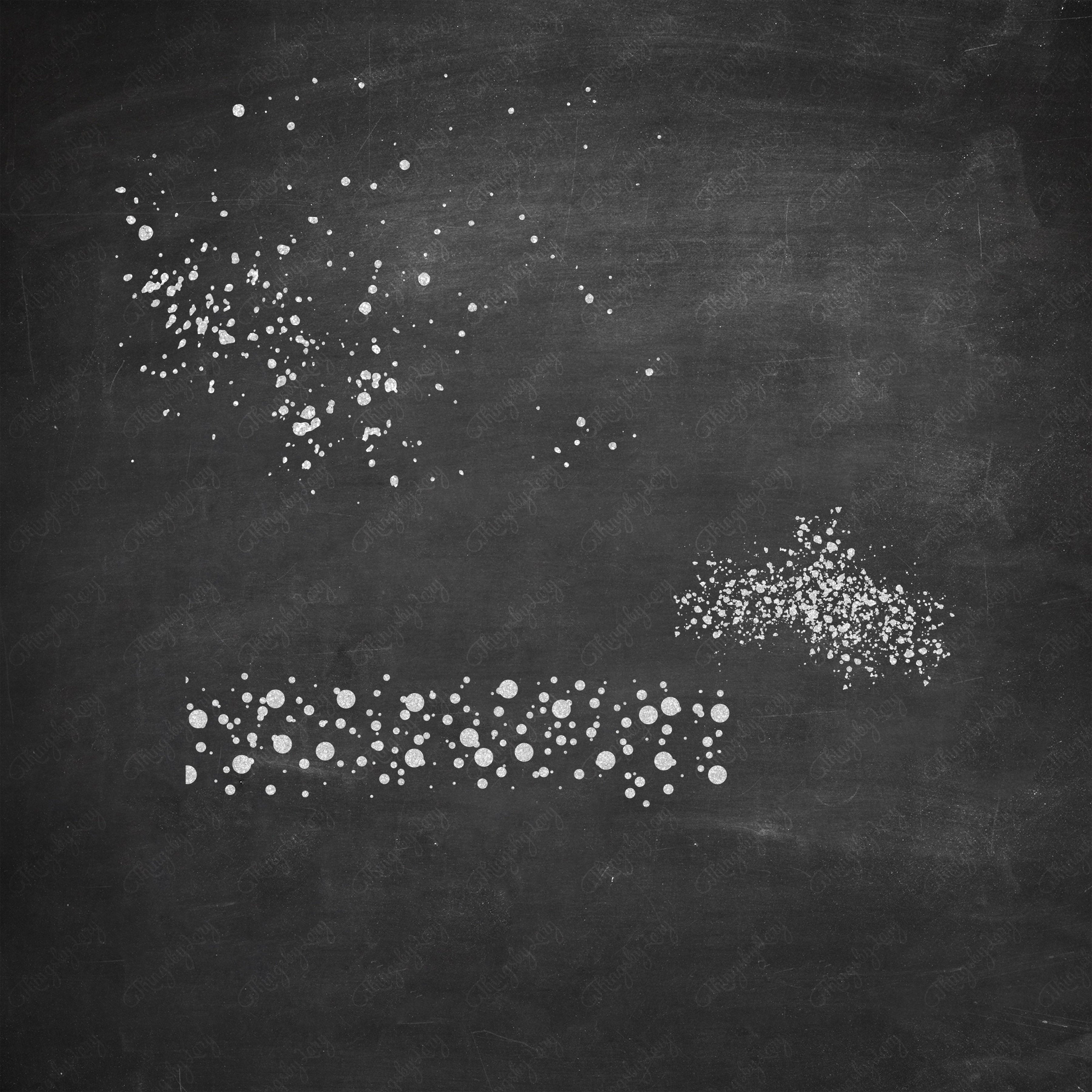 65 White Glitter Particles Set PNG Overlay Images