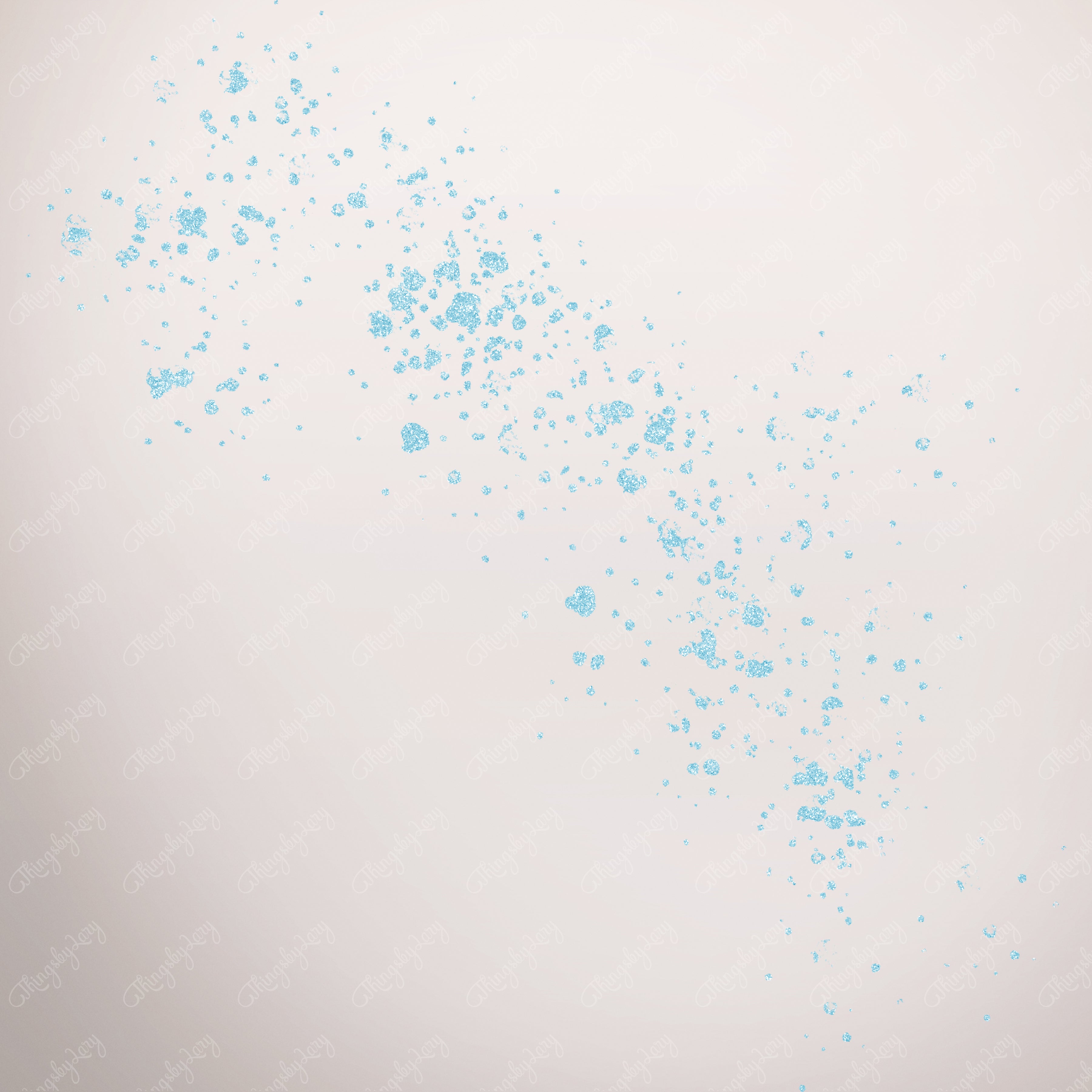 70 Baby Blue Glitter Particles Set PNG Overlay Images
