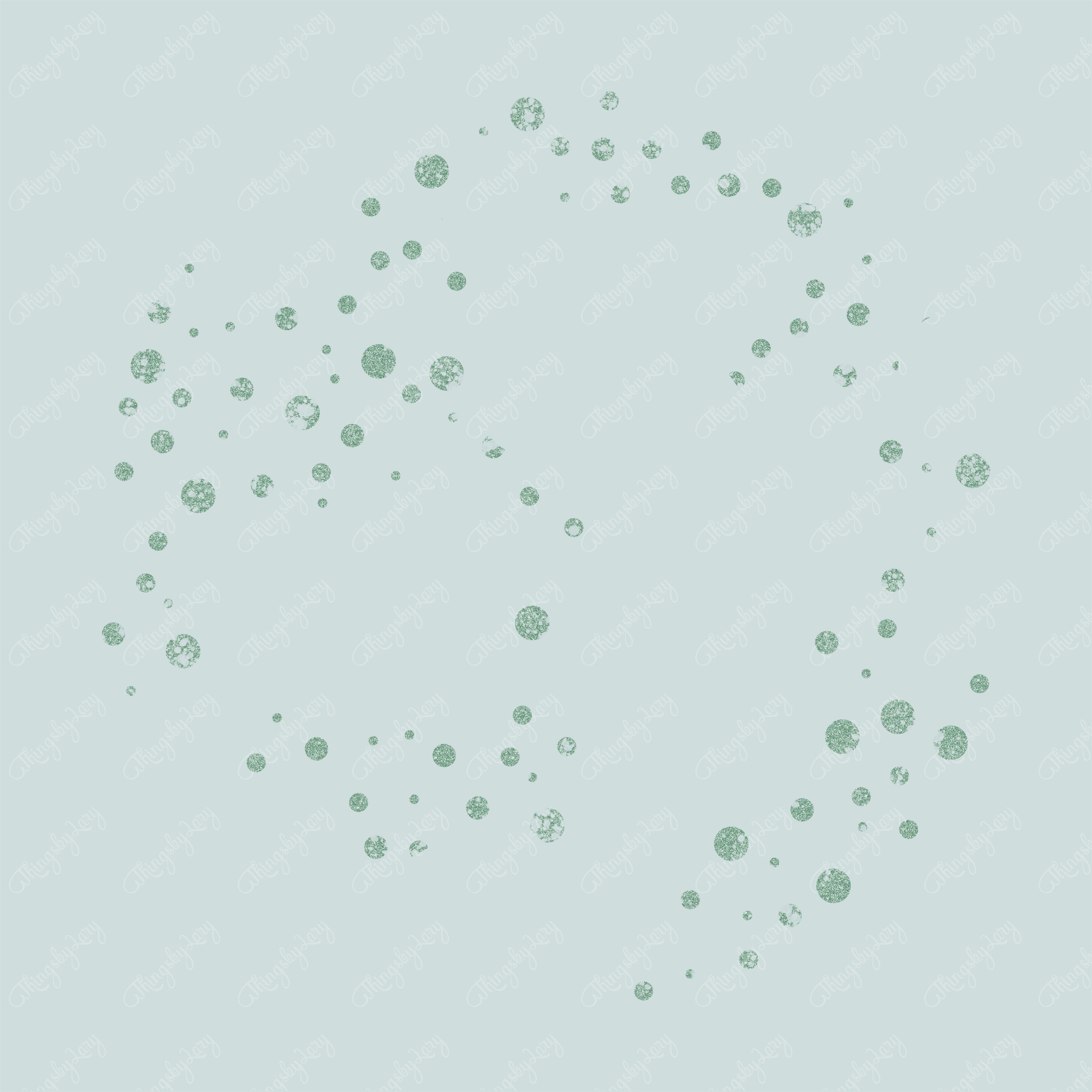 70 Sage Green Glitter Particles Set PNG Overlay Images