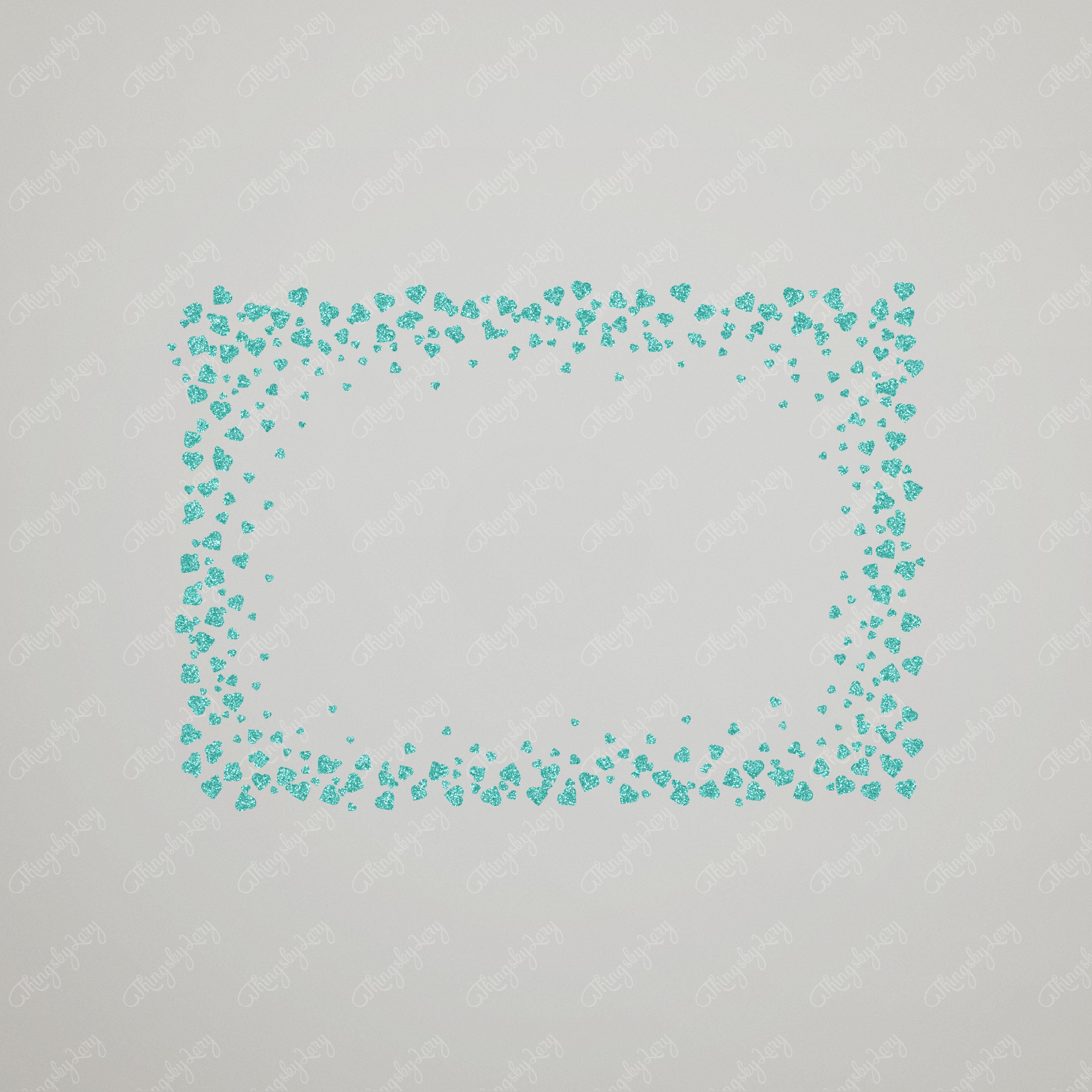 70 Turquoise Glitter Particles Set PNG Overlay Images