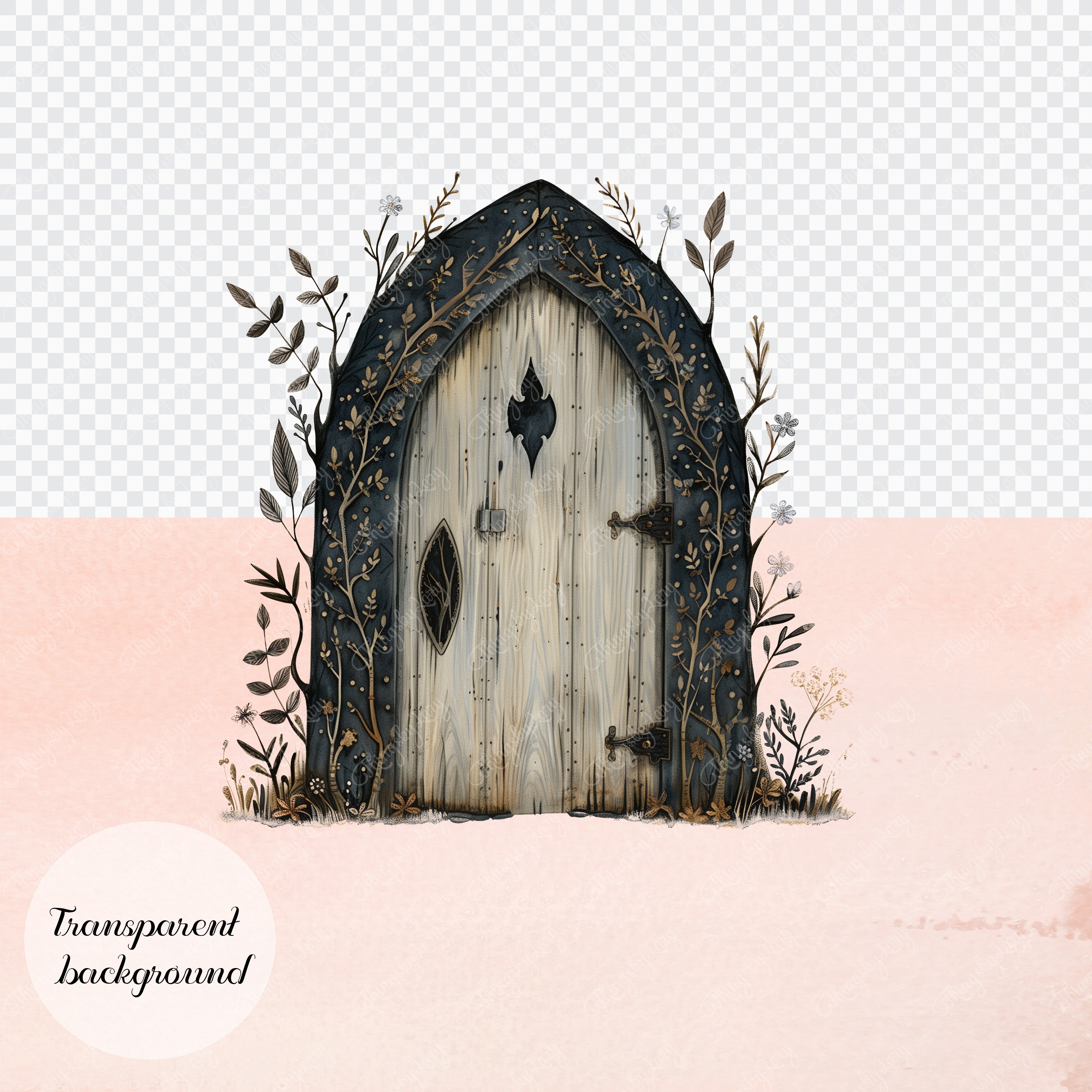 80 Watercolor Fantasy Witch PNG Clip Arts