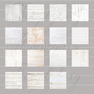 30 White Wood Rustic Wood Shabby Chic Digital Papers