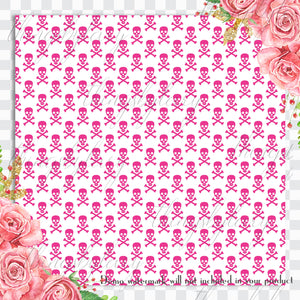 100 Seamless Color Crosses Bones with Skull Digital Papers