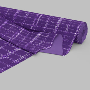 16 Luxury Silver and Purple Glitter Plaid Tartan Papers