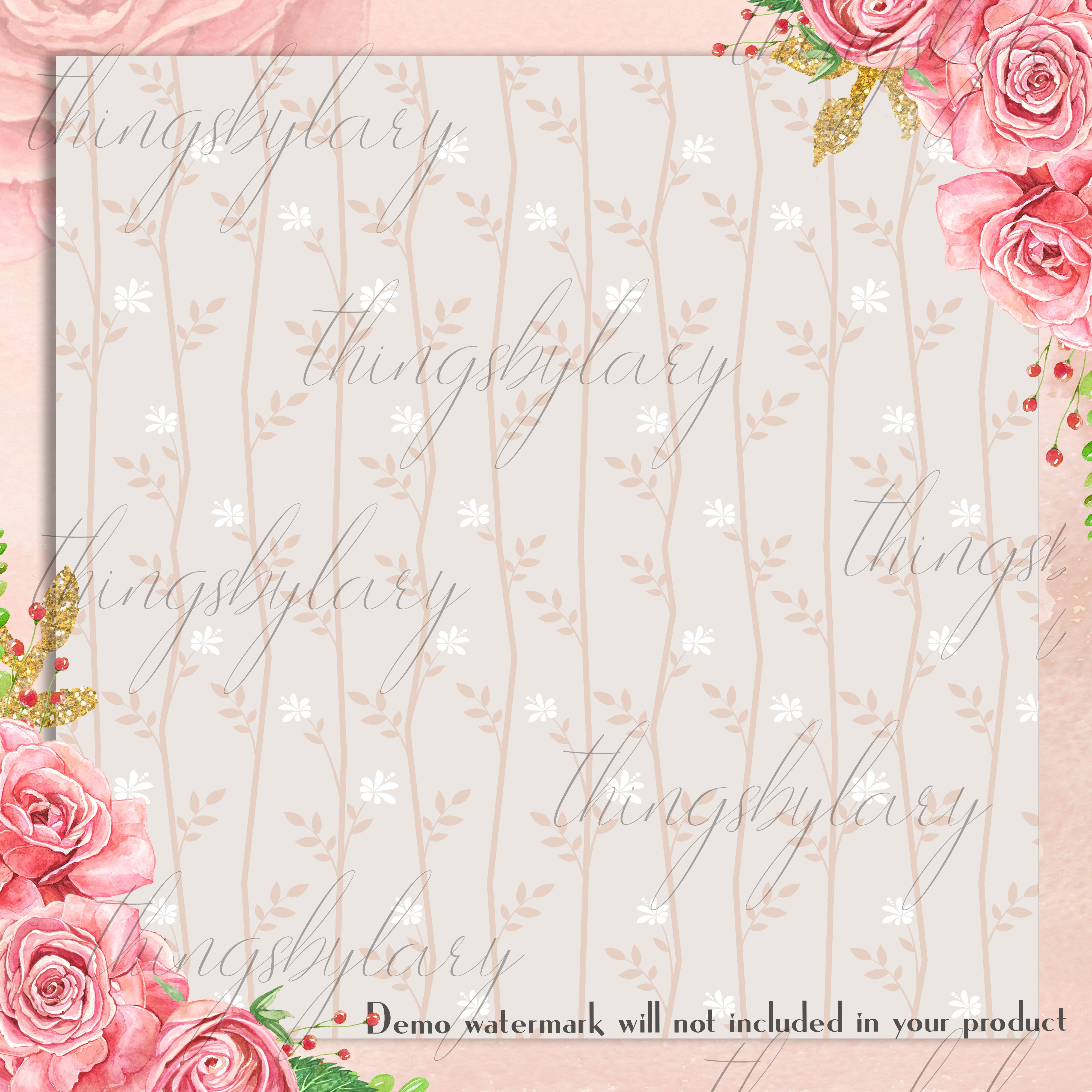 16 Seamless Neutral Floral earthy botanical Digital Papers