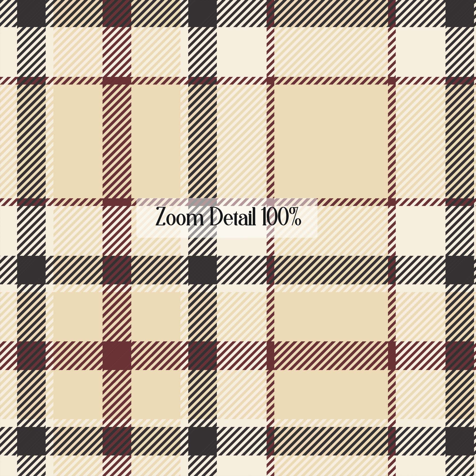 16 Seamless Beige and Burgundy Plaid Digital Papers 12x12