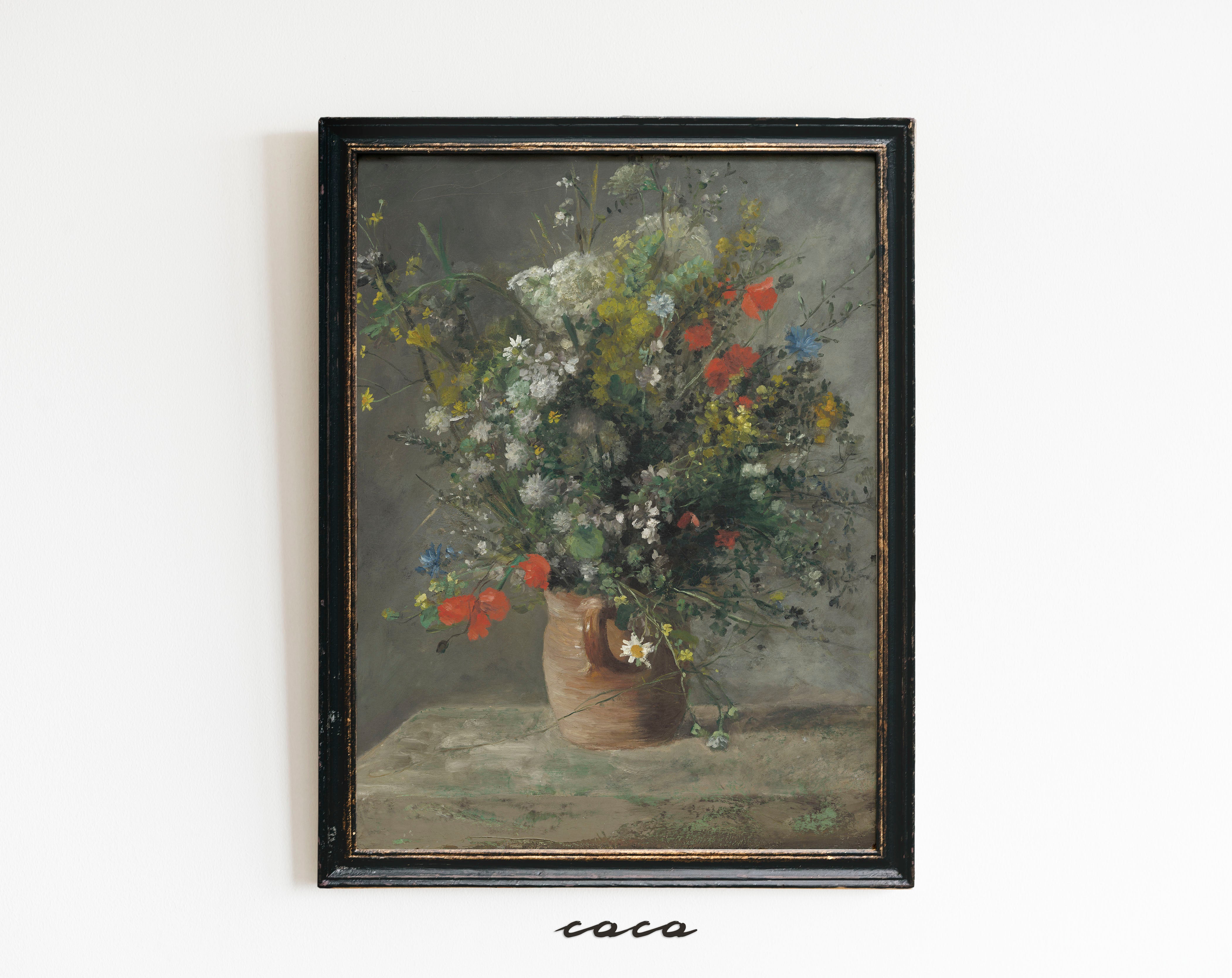 Still Life Flower Bouquets Oil Painting