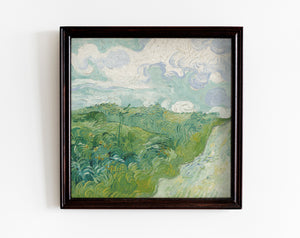 Green Wheat Fields Oil Painting