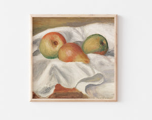 Still Life Vintage Pears Oil Painting