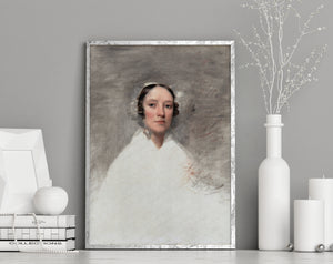 Portrait of White Lady Oil Painting