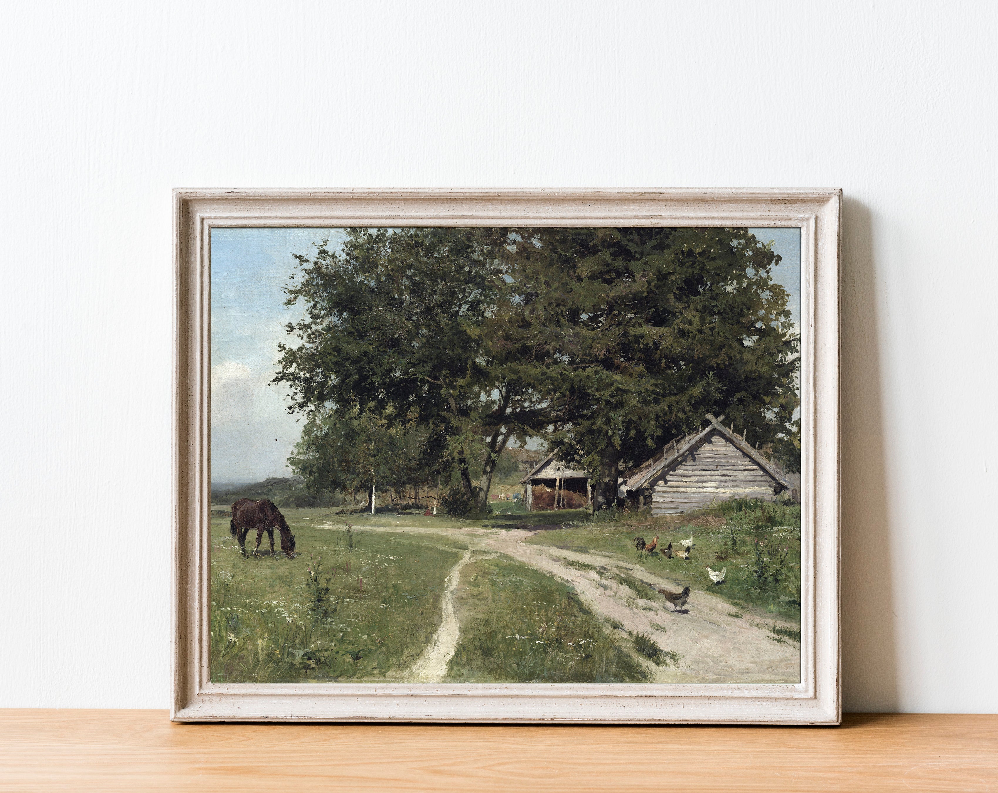 Countryside Rural Landscape Oil Painting