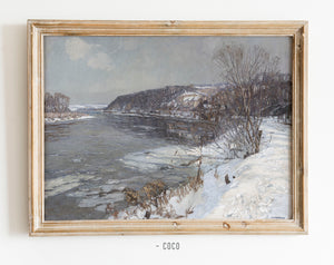 Winter Landscape Oil Painting