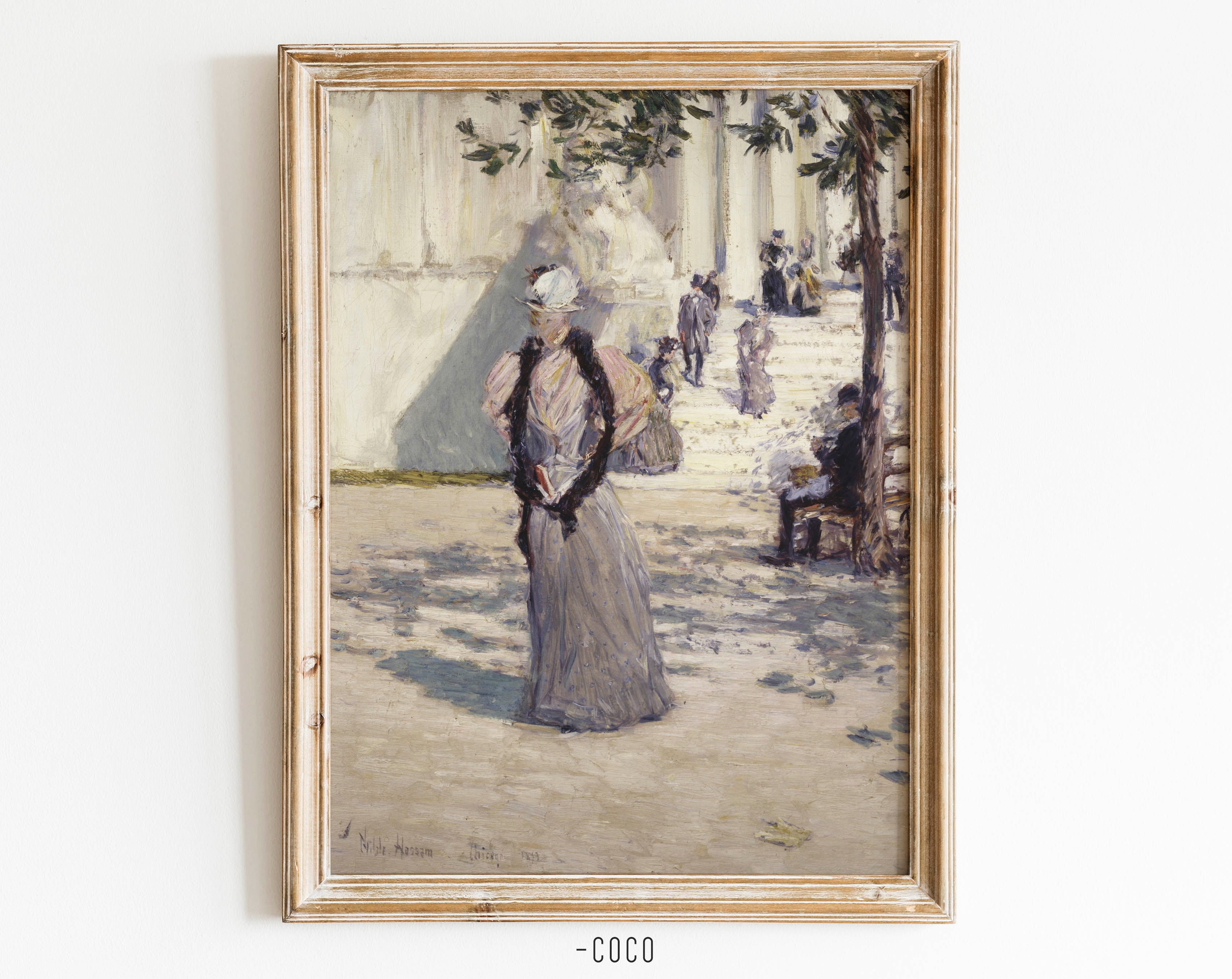 Woman Walking Oil Painting