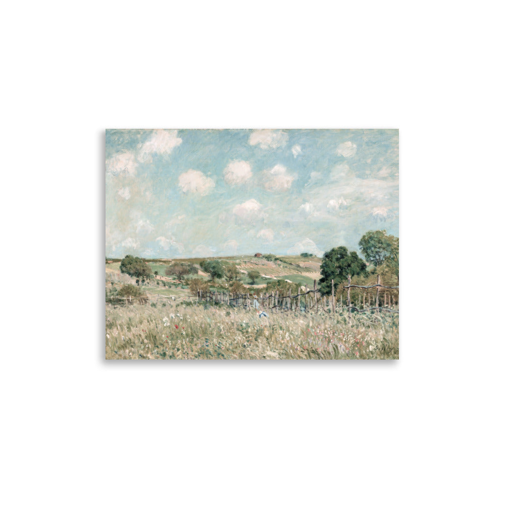 Meadow by Alfred Sisley oil painting Physical Print Shipped Print Mailed Art Prints