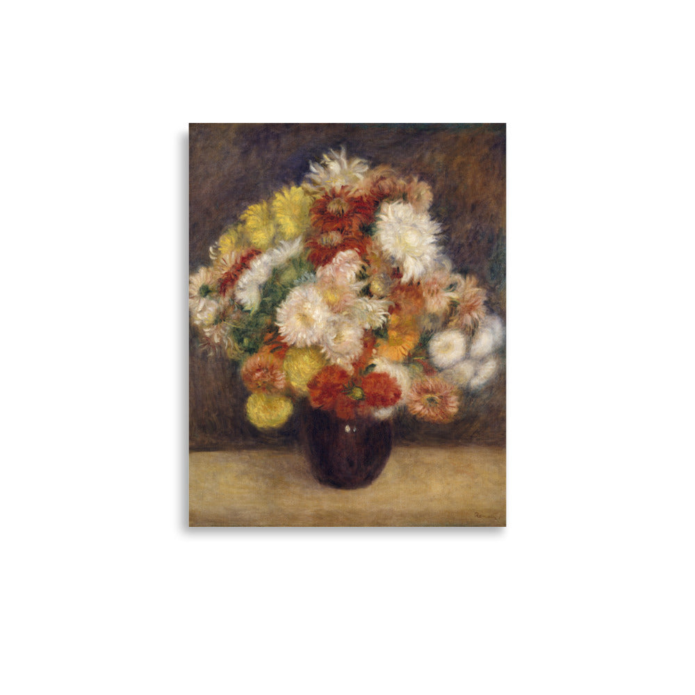 Bouquet of Chrysanthemums by Auguste Renoir Still Life Painting oil painting Physical Print Shipped Print Mailed Art Prints