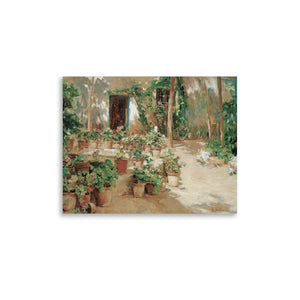 Courtyard by Eliseu Meifren oil painting Physical Print Shipped Print Mailed Art Prints