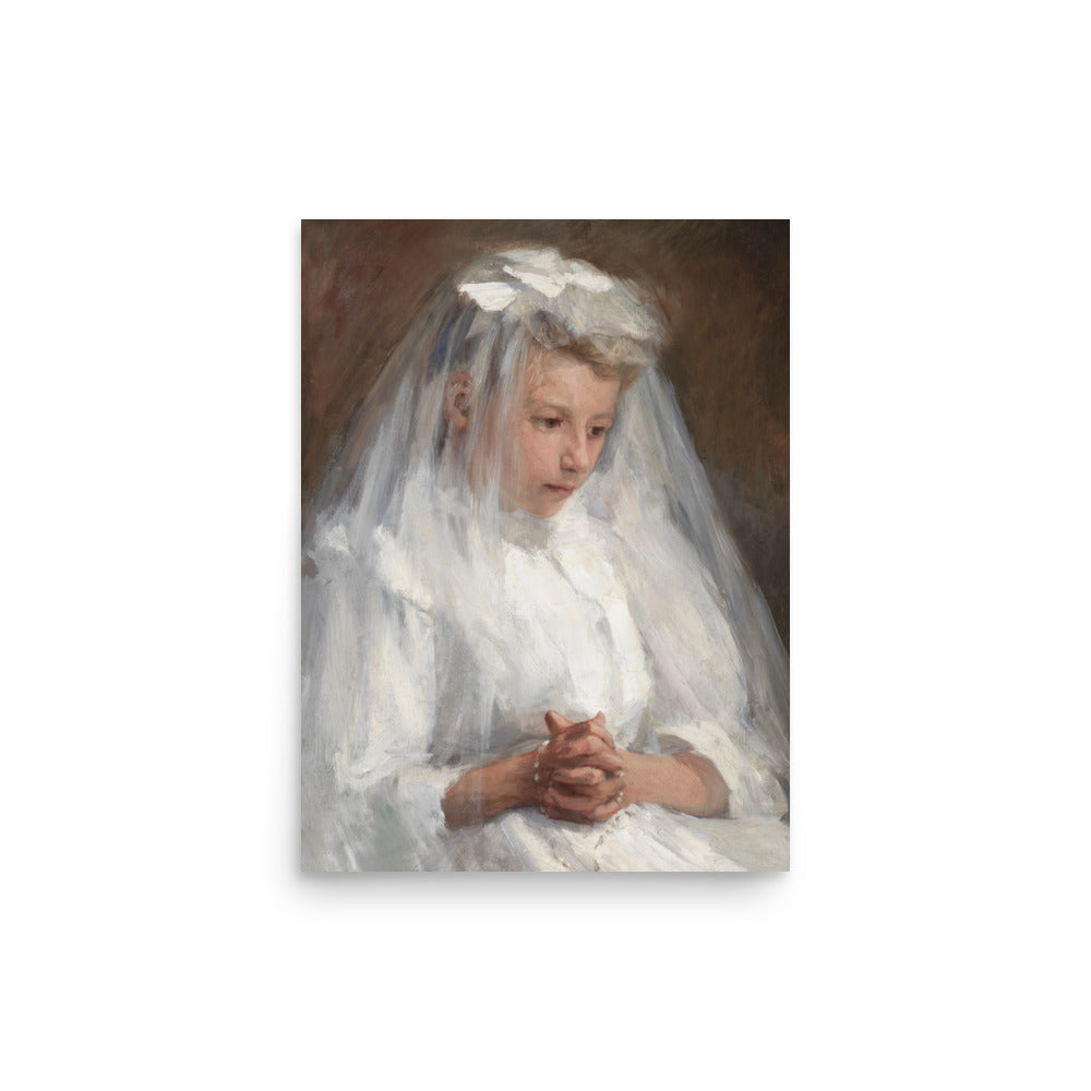 First Communion by Caroline Lord oil painting Physical Print Shipped Print Mailed Art Prints